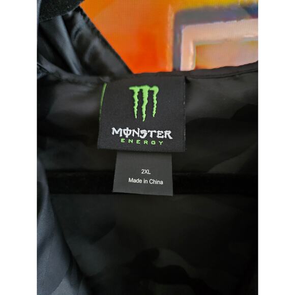 Monster Energy Drink Windbreaker Camouflage Jacket 2XL - Picture 4 of 7